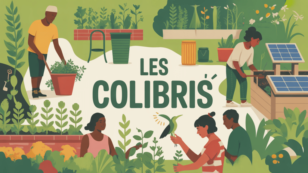 association les colibris silhouettes jardin communautaire