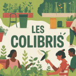 association les colibris silhouettes jardin communautaire