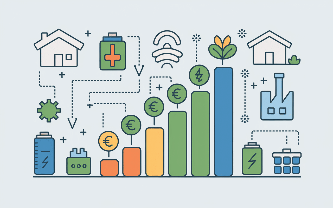 community power corporation modèle énergétique décentralisé graphique