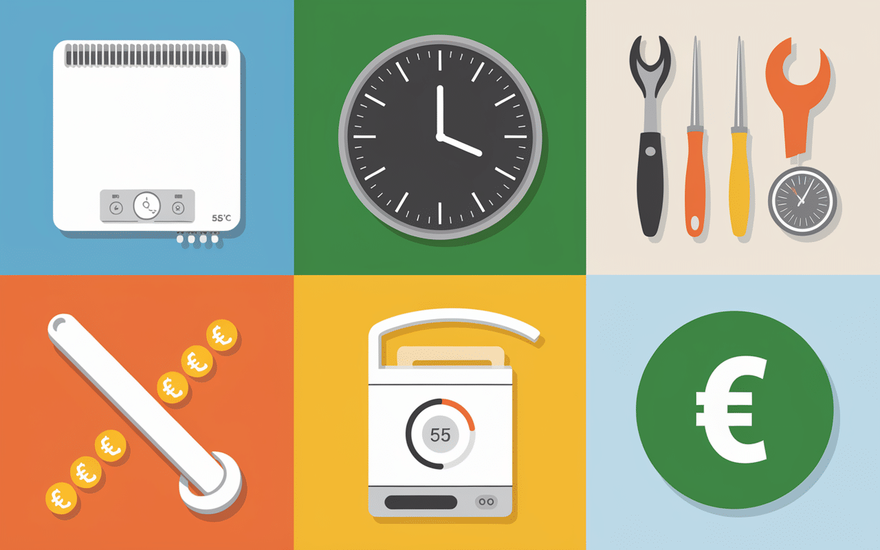 Réduction consommation kWh chauffe-eau 150l par jour