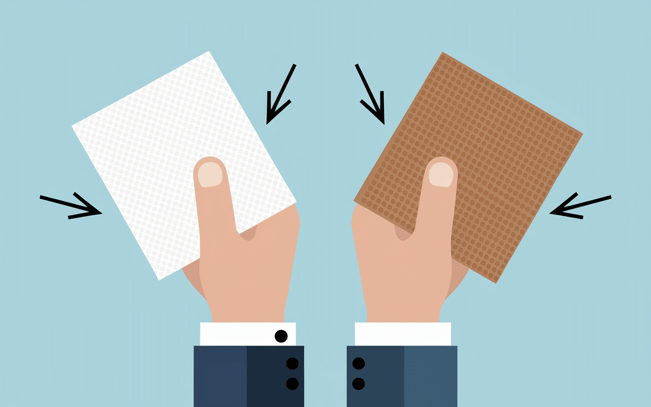 dans quelle poubelle jeter le sopalin propre ou sale illustration