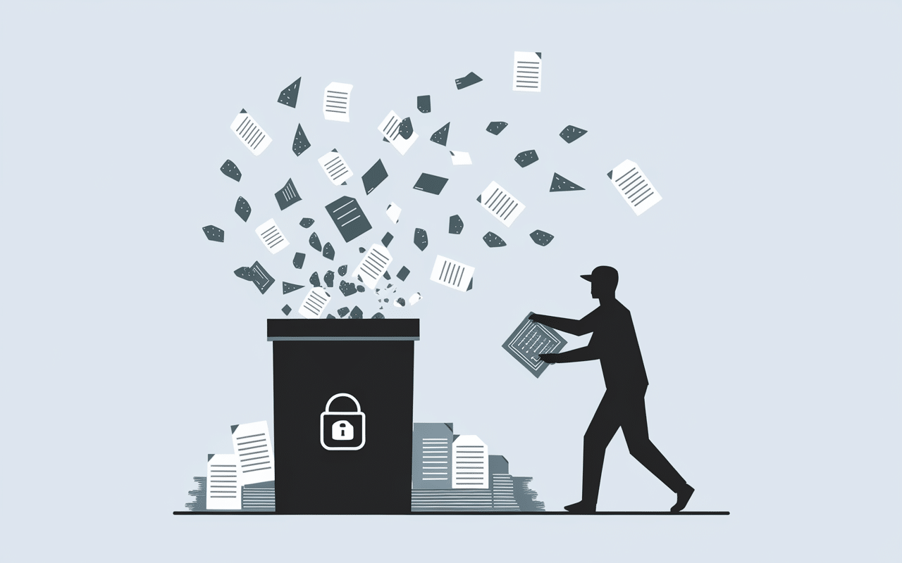 Sécurité et confidentialité dans quelle poubelle jeter les papiers administratifs