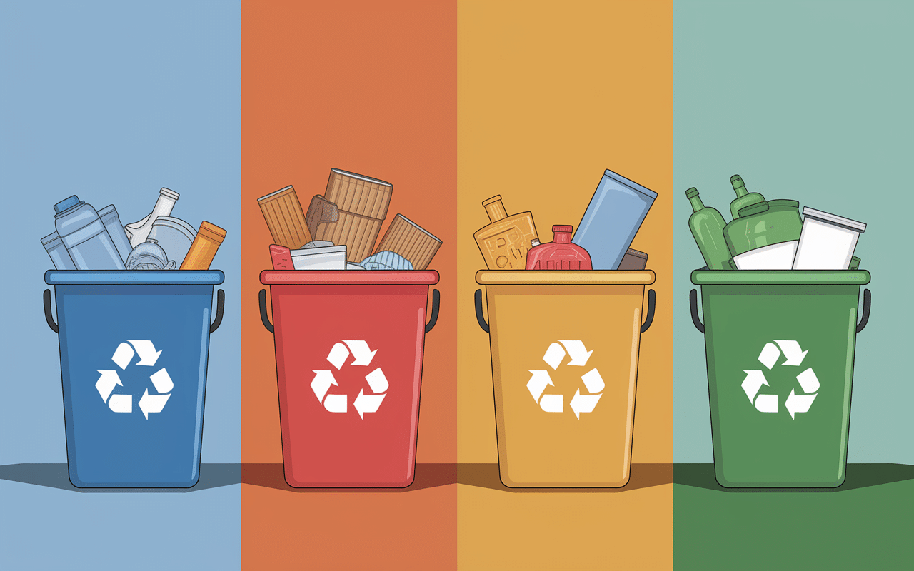 tri dechets dechetterie cholet containers