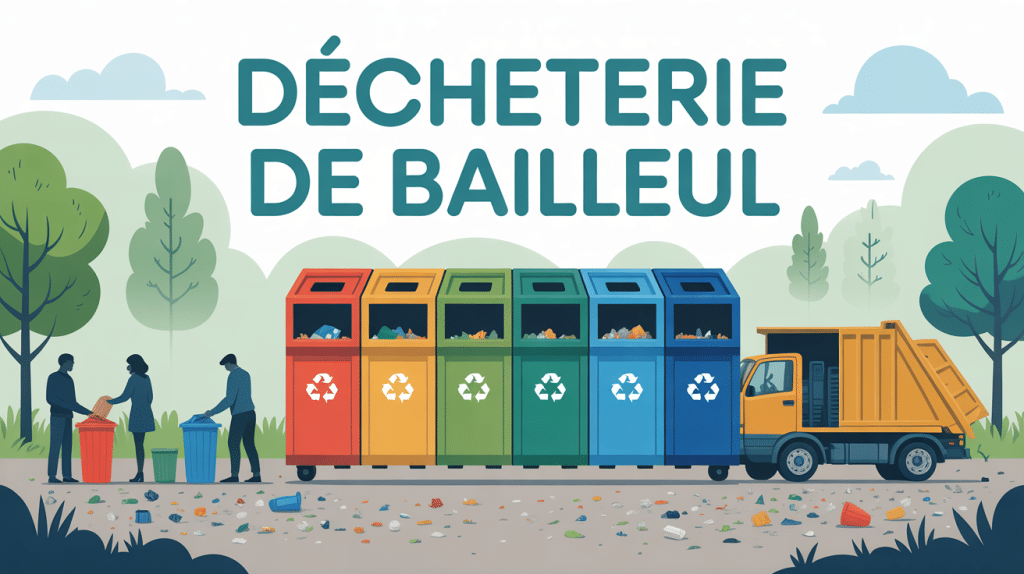 Illustration centre recyclage déchetterie Bailleul