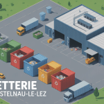 Centre recyclage déchetterie Castelnau le Lez vue aérienne