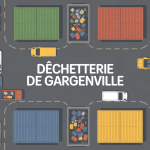 Vue aérienne centre déchetterie Gargenville