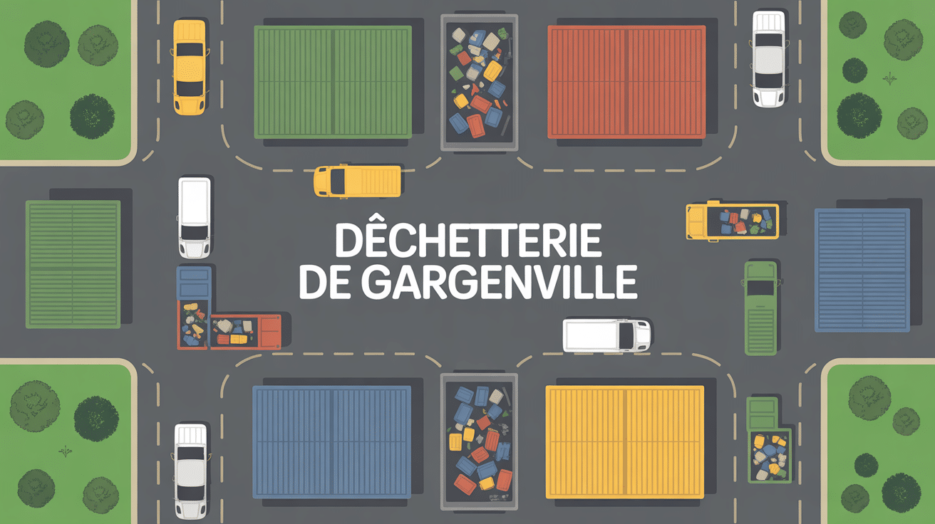 Vue aérienne centre déchetterie Gargenville