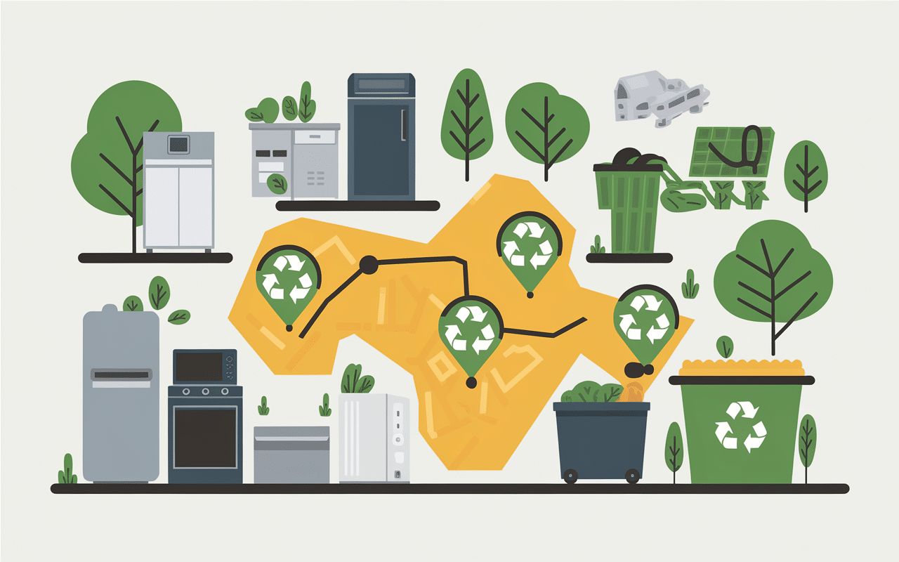 Carte localisation déchetterie Nîmes