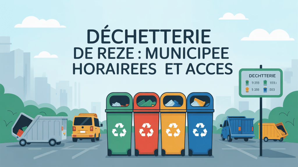 illustration dechetterie reze horaires acces
