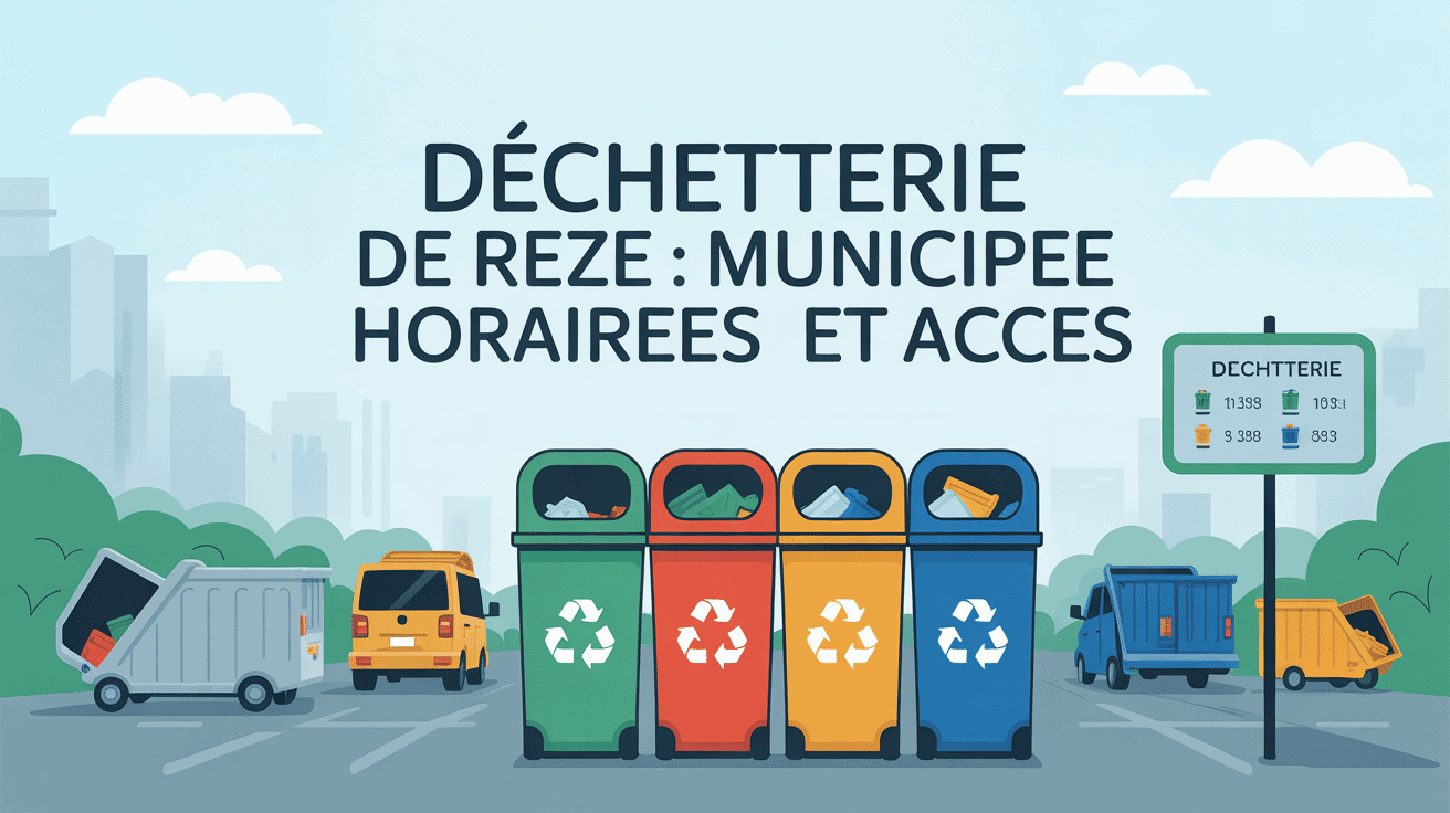 illustration dechetterie reze horaires acces