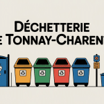 déchetterie tonnay charente panneau bennes et personnes