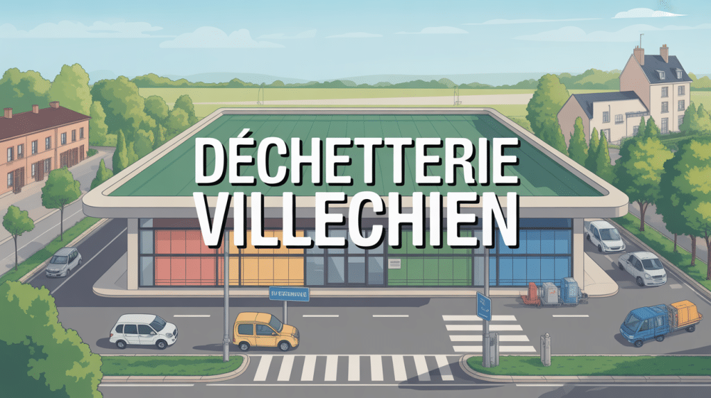 Vue aérienne déchetterie Villechien