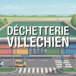 Vue aérienne déchetterie Villechien