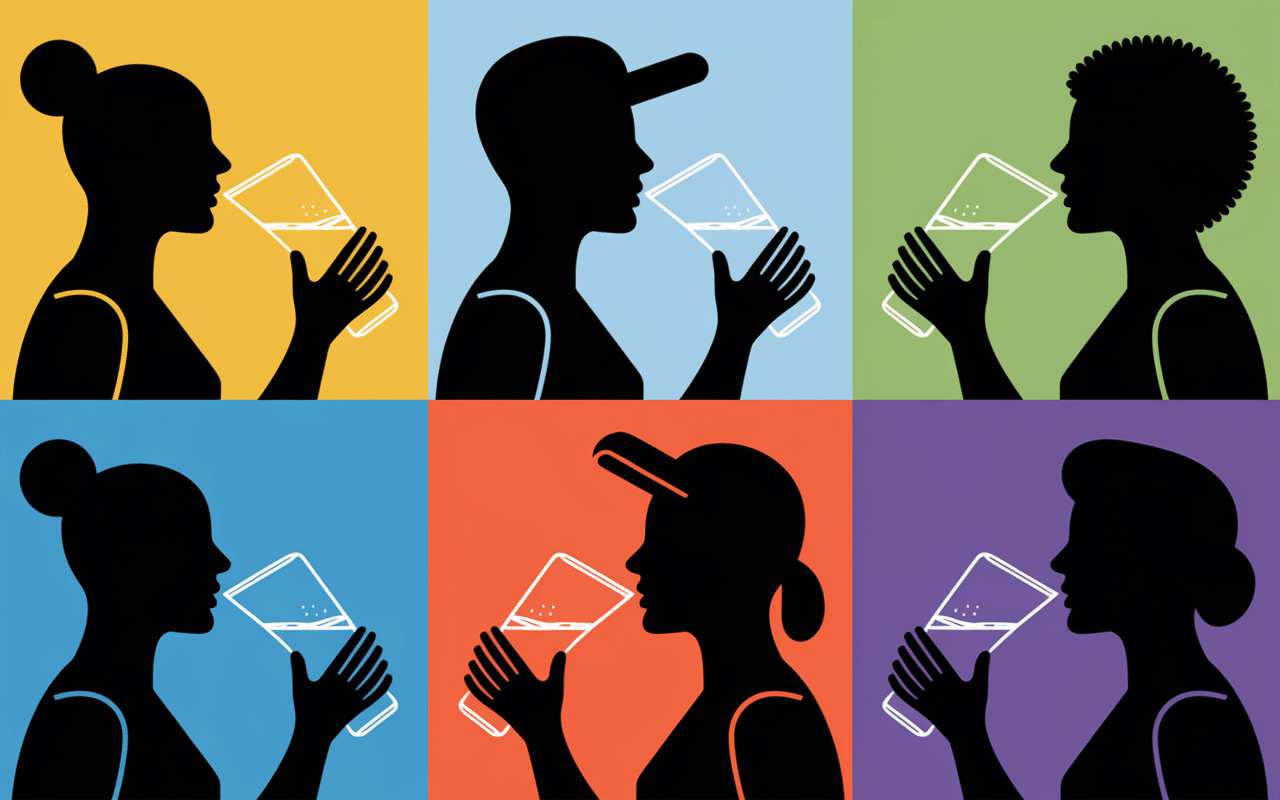 personnes utilisant capsule d'eau comestible différents contextes