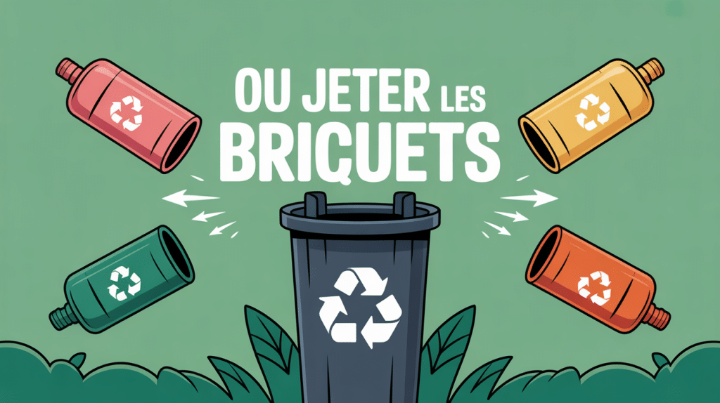 ou jeter les briquets illustration déchets tri