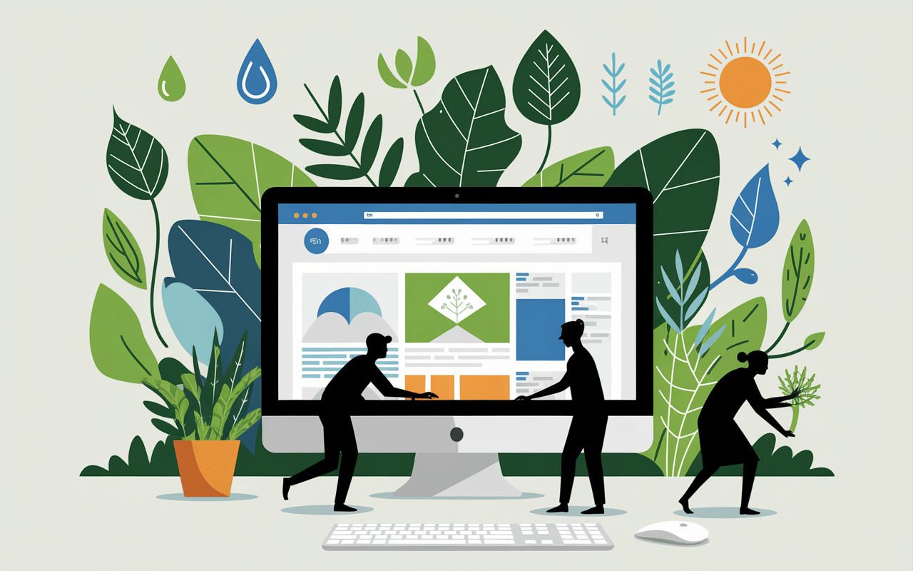 Collaboration écran blog association blog écolo