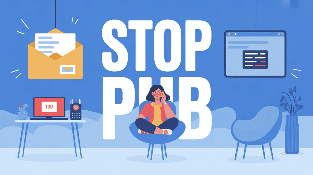 stop pub salon paisible protection