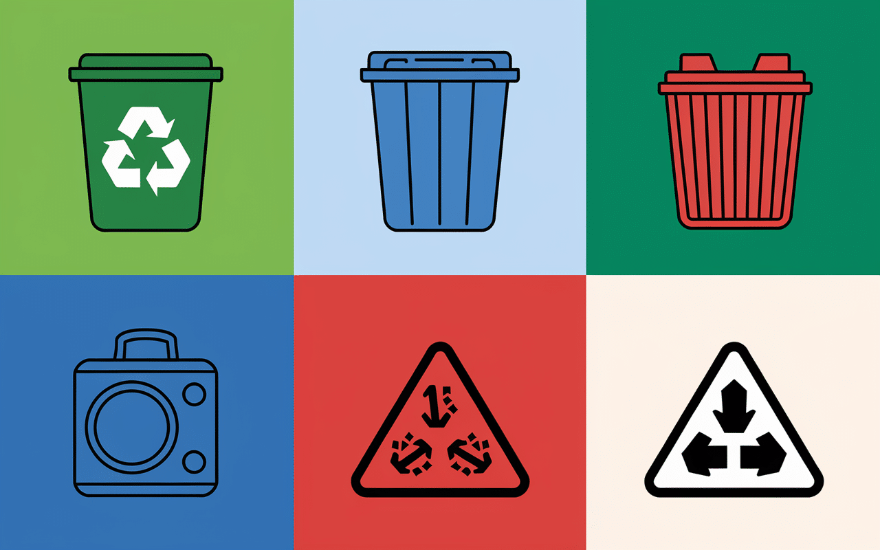 Conteneurs tri déchetterie Chaniers déchets