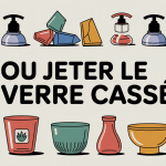 verre cassé quelle poubelle avec tri sélectif