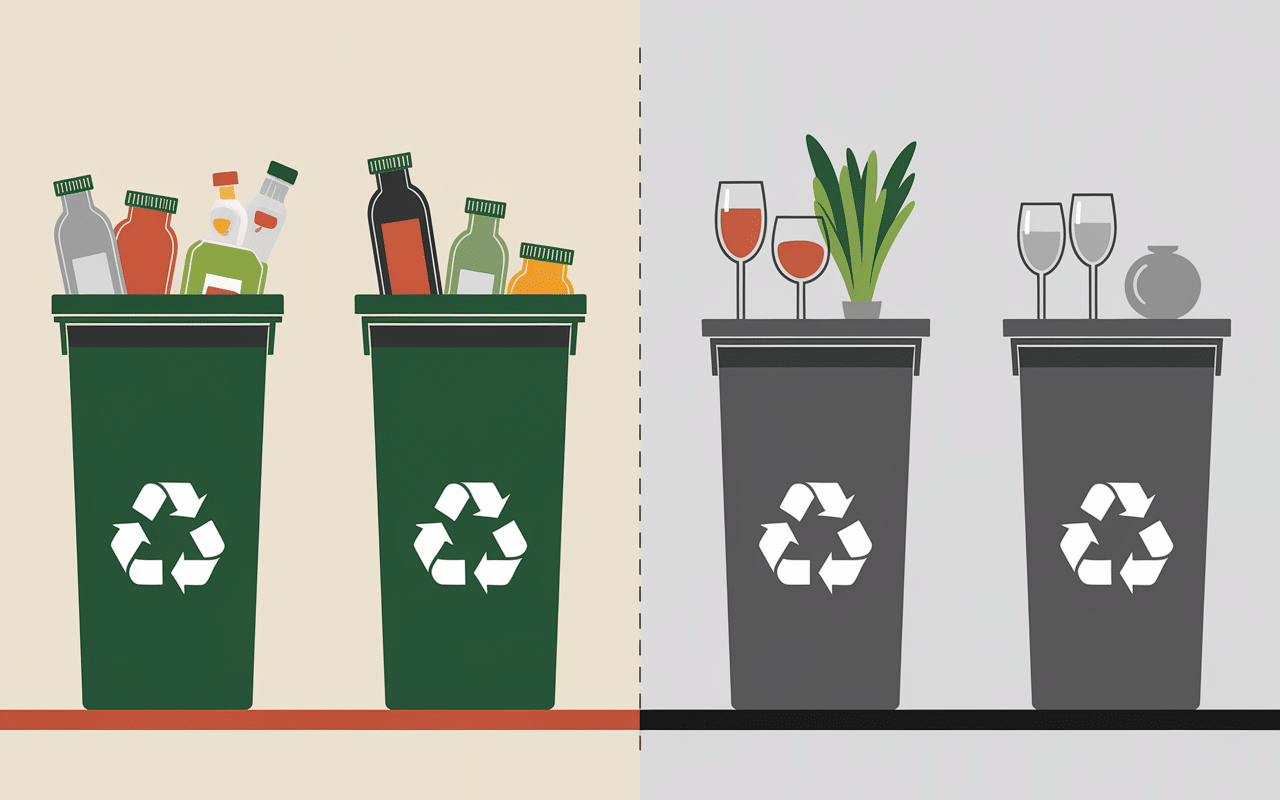 verre cassé quelle poubelle recyclage ou ordures