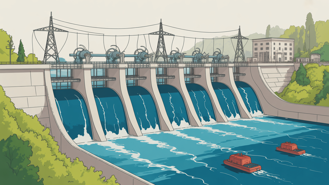 structure technique du barrage de grangent