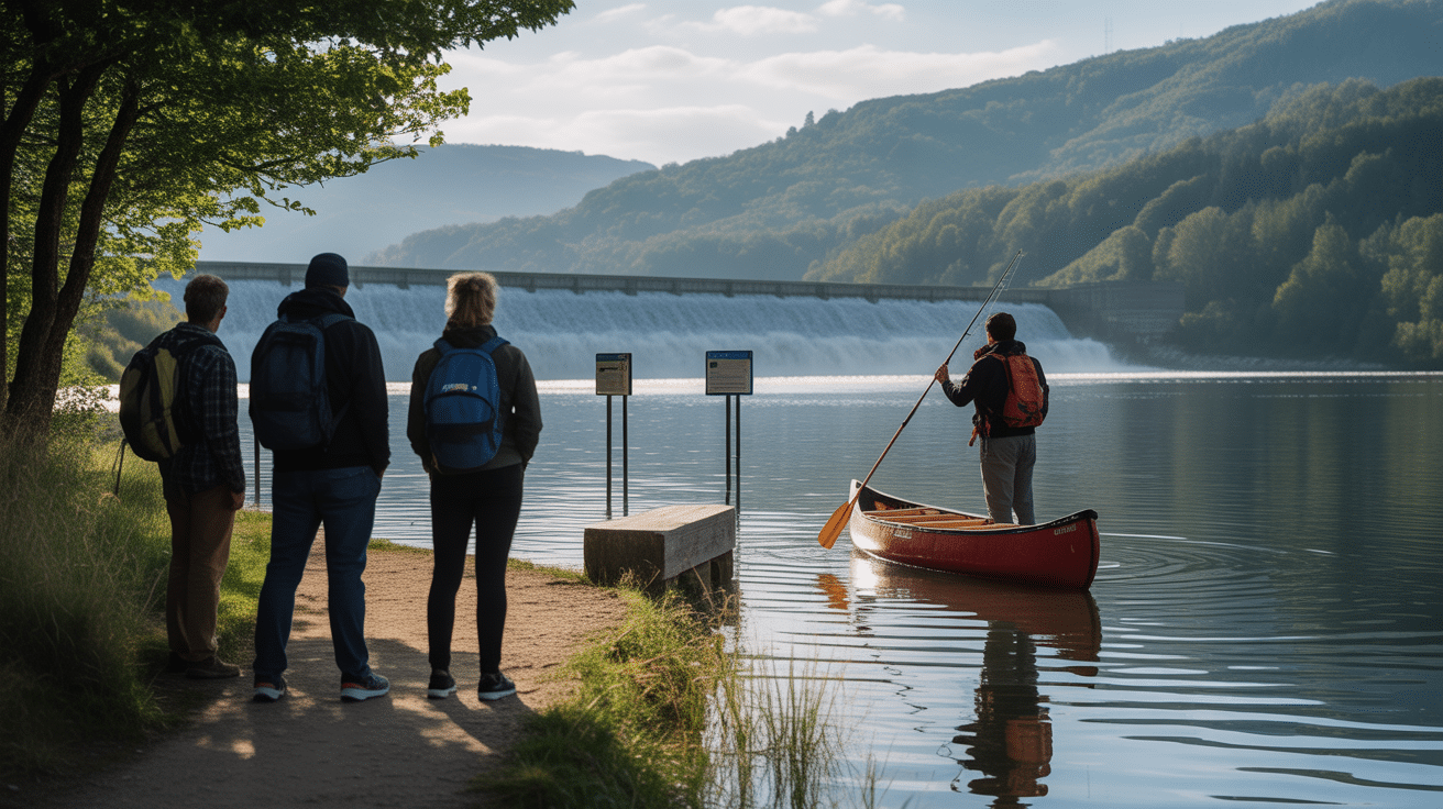 Tourisme et activités au barrage de la Palisse
