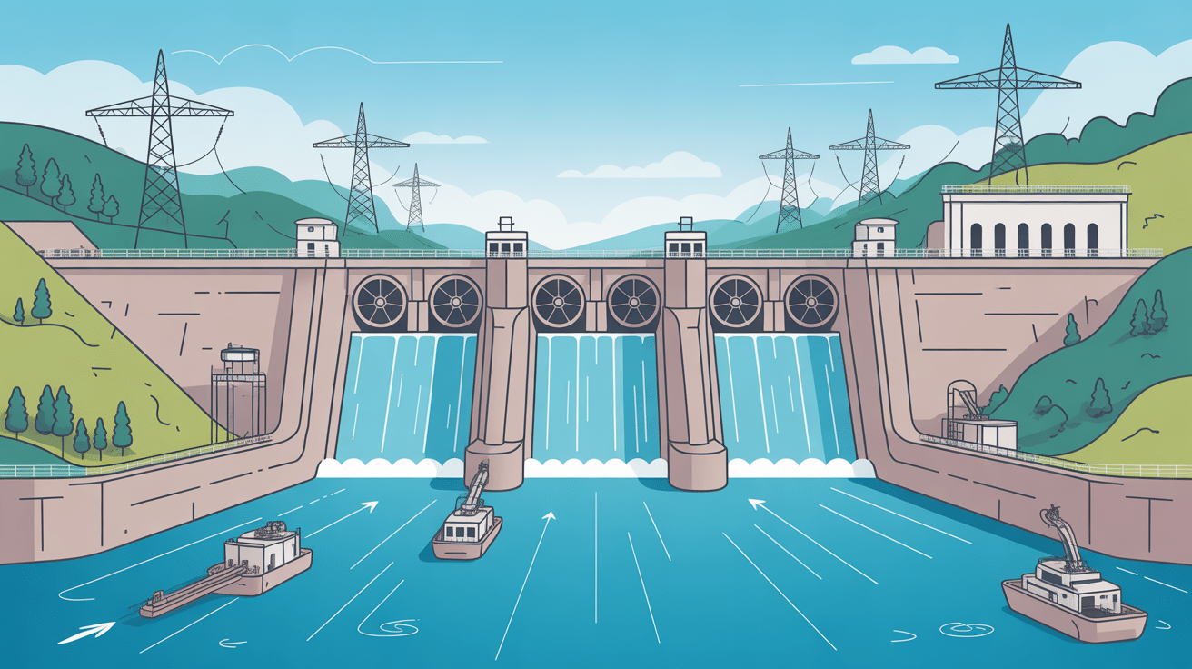 schéma technique barrage des trois gorges