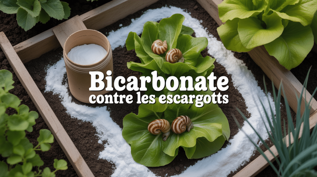 bicarbonate de soude contre les escargots vue potager