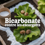 bicarbonate de soude contre les escargots vue potager
