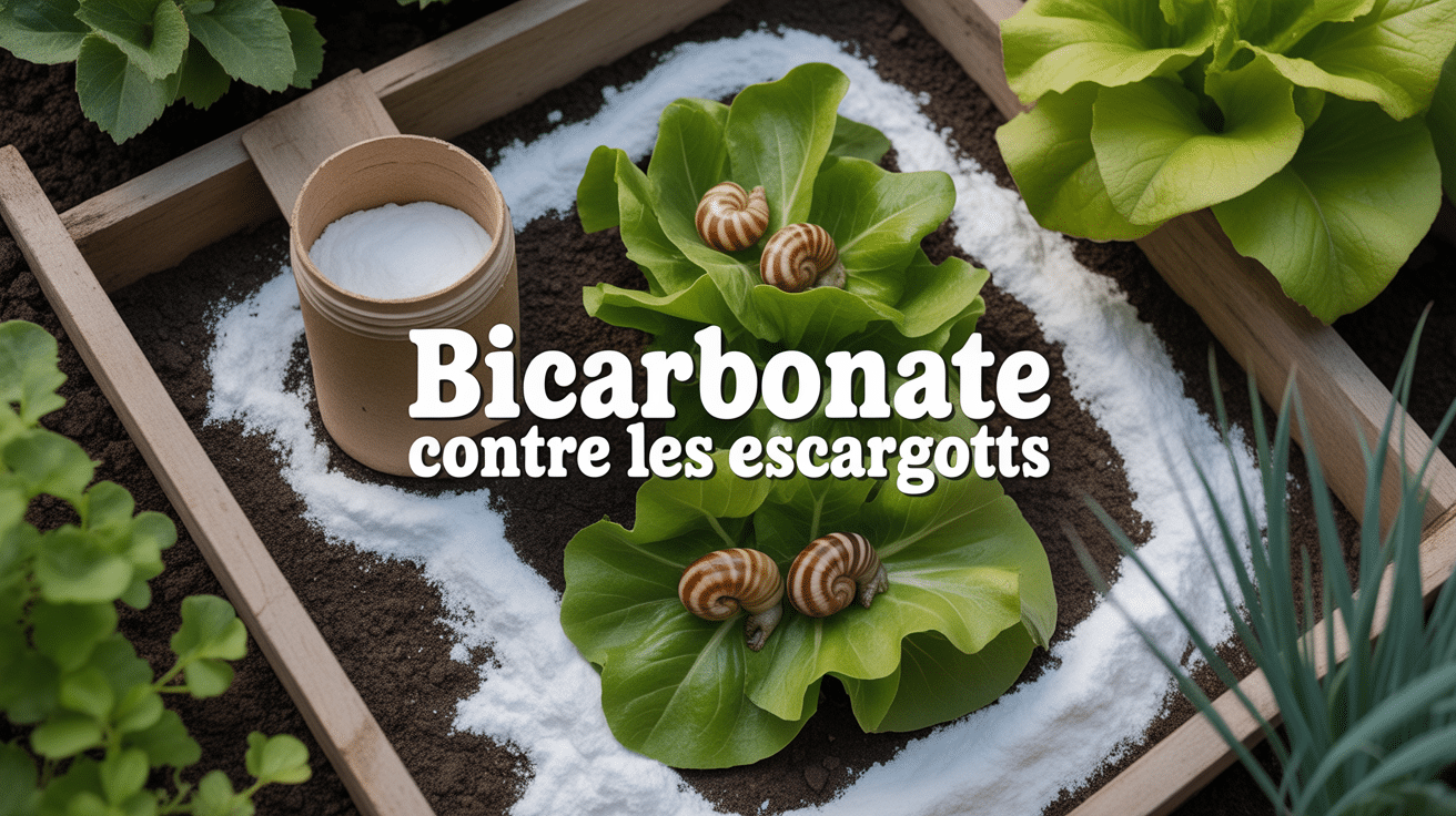 bicarbonate de soude contre les escargots vue potager