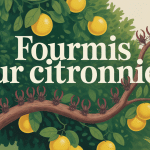 citronnier fourmis tronc citrons jardin