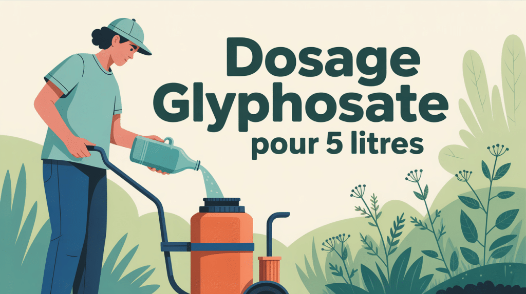 Dosage glyphosate pour 5 l d'eau protection jardin