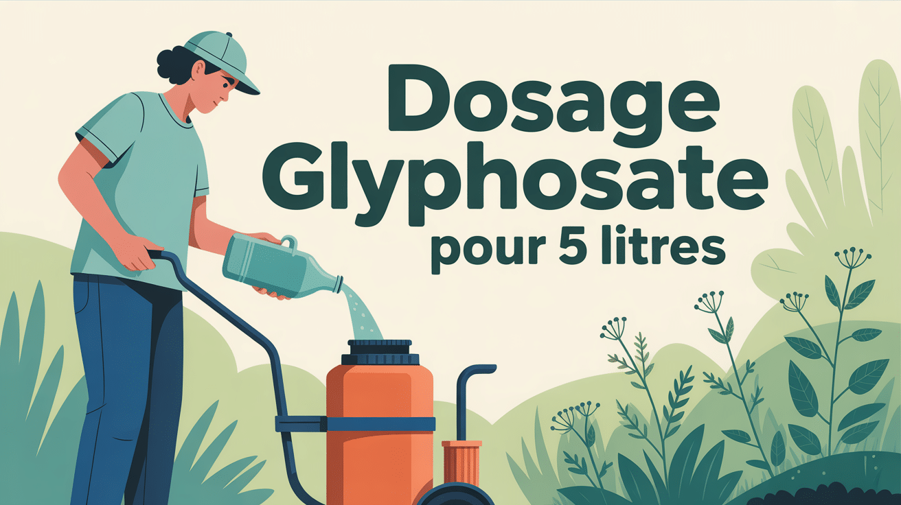 Dosage glyphosate pour 5 l d'eau protection jardin