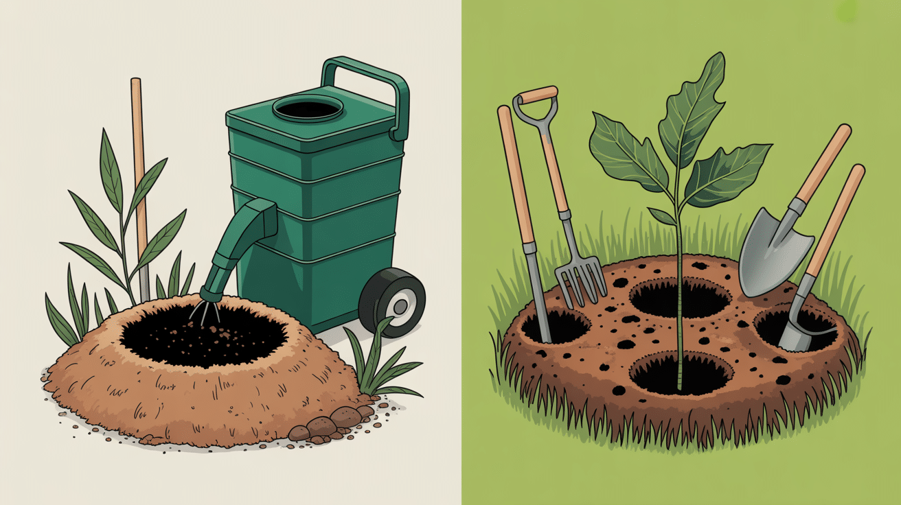 Détruire souche eau de javel comparaison méthodes écologiques et mécaniques