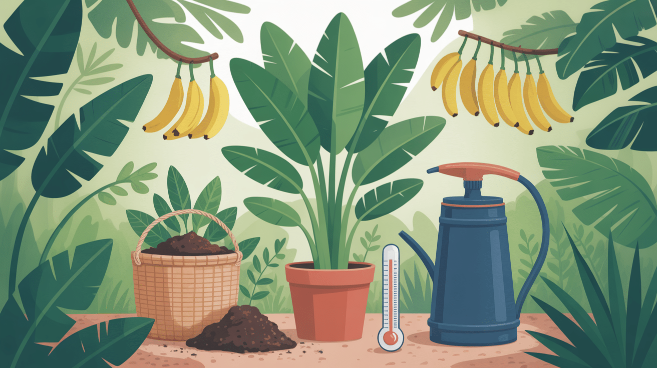 Entretien et durée de vie d'un bananier en jardin