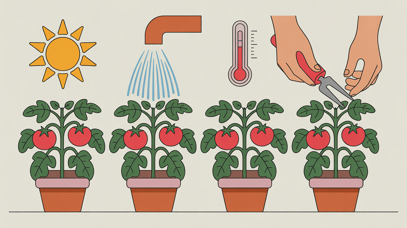 facteurs influençant poids tomate potager