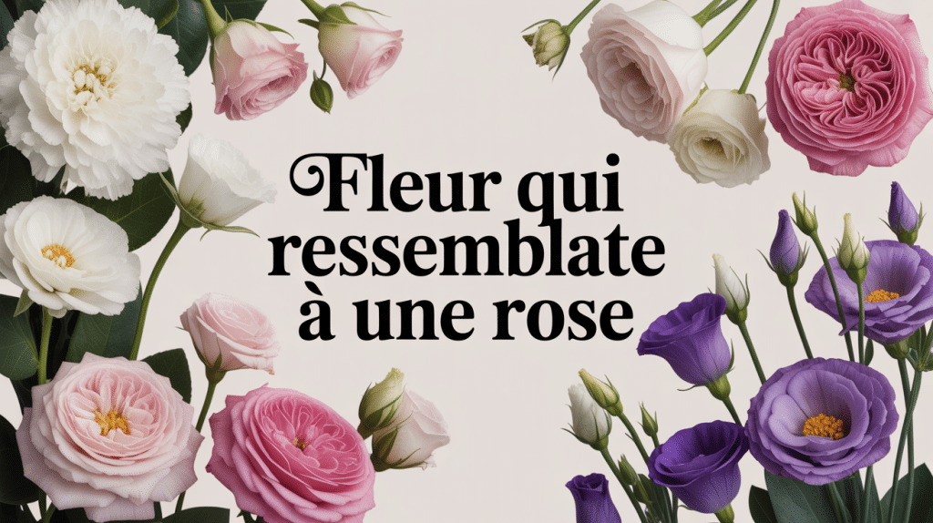 Composition de fleurs qui ressemblent à des roses