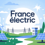 france electric illustration secteur énergique moderne