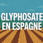 Glyphosate Espagne tracteur dans champs de céréales