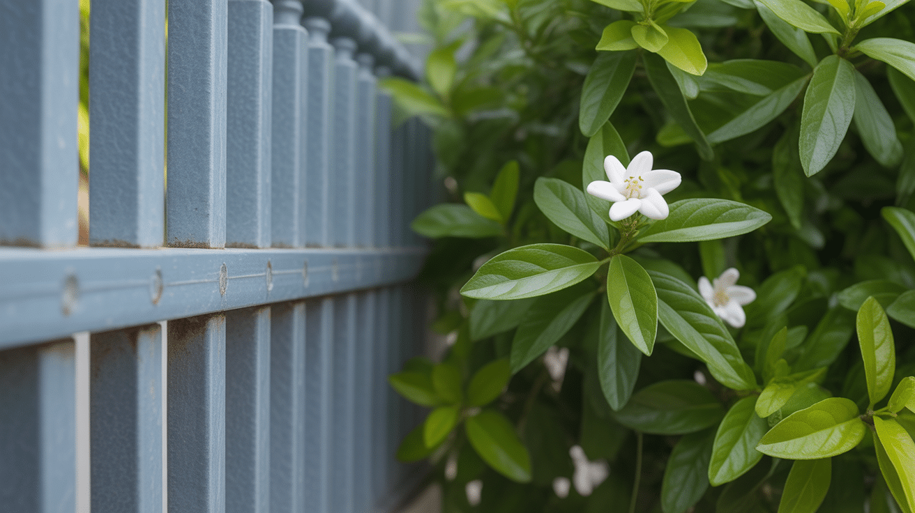 Comparaison de jasmin étoilé brise-vue et clôture artificielle