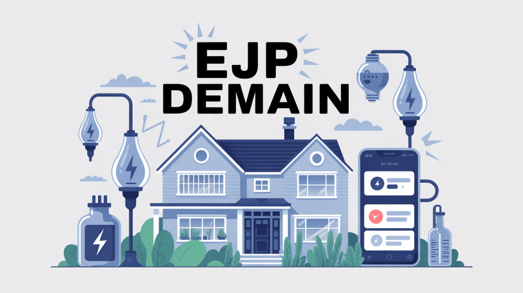 Jour ejp demain illustration maison compteur smartphone