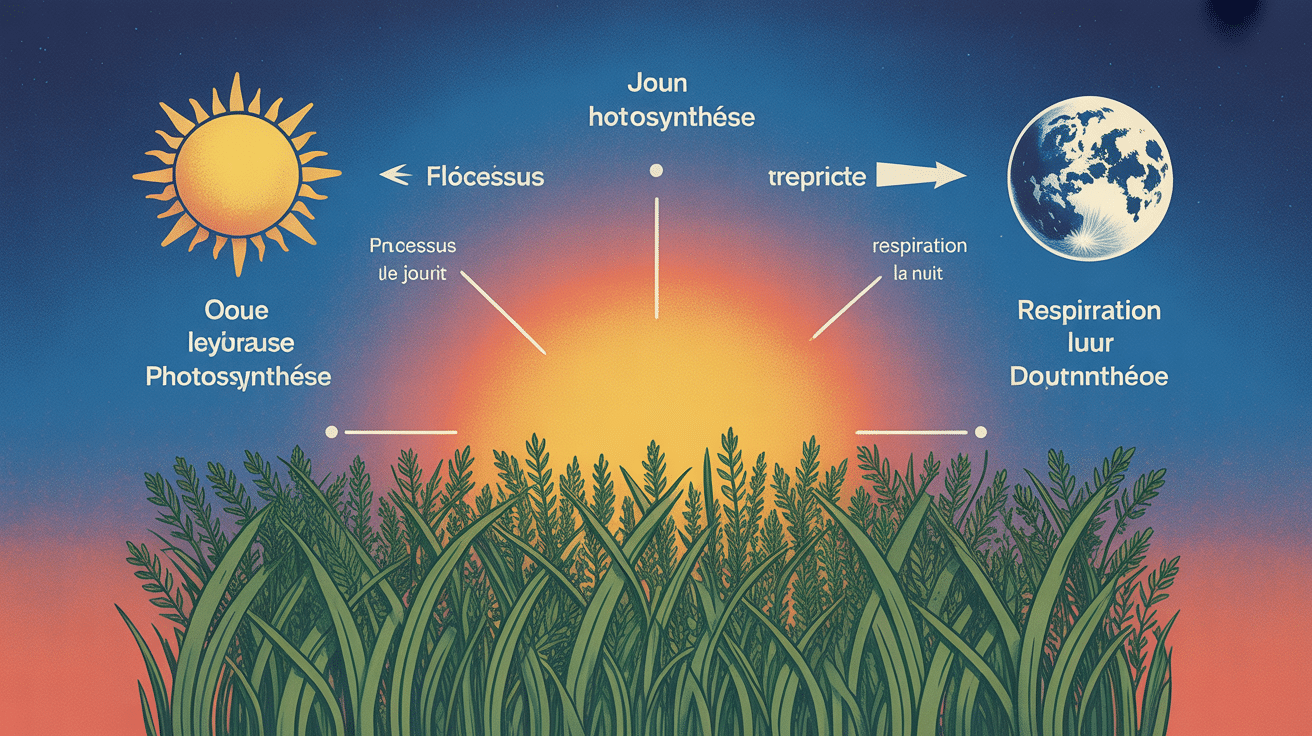 le gazon pousse la nuit ou le jour herbe soleil lune photosynthèse