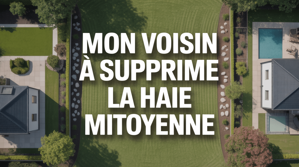 Mon voisin a enlevé la haie mitoyenne séparation jardin
