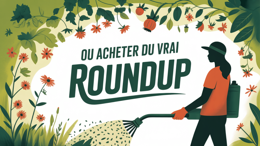 où trouver du vrai roundup personne avec pulvérisateur