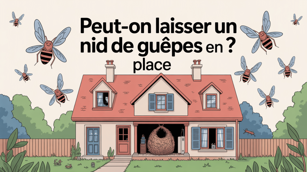 peut-on laisser un nid de guêpes visible maison