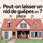 peut-on laisser un nid de guêpes visible maison