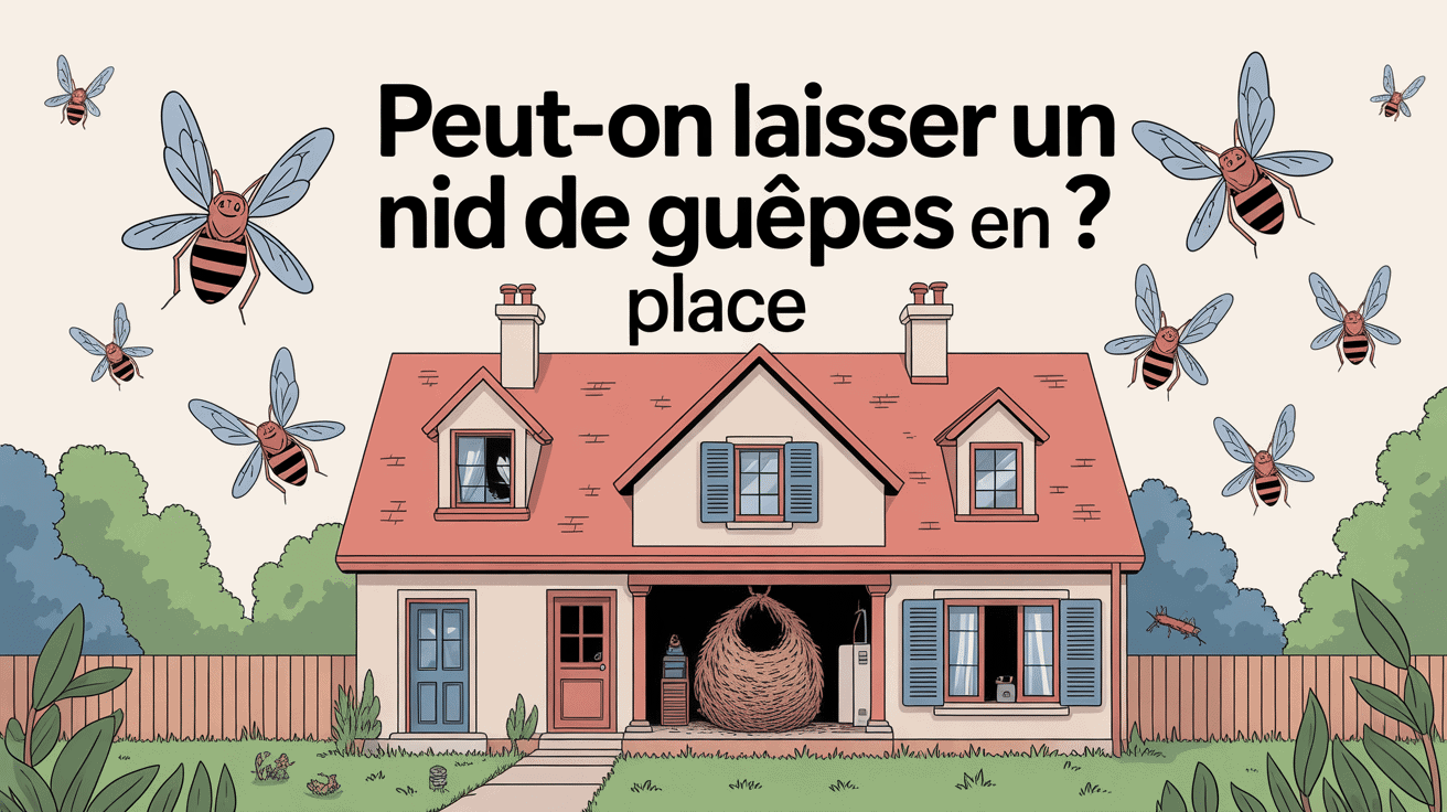 peut-on laisser un nid de guêpes visible maison