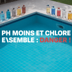 Peut on mettre ph moins et chlore en même temps vue aerienne piscine