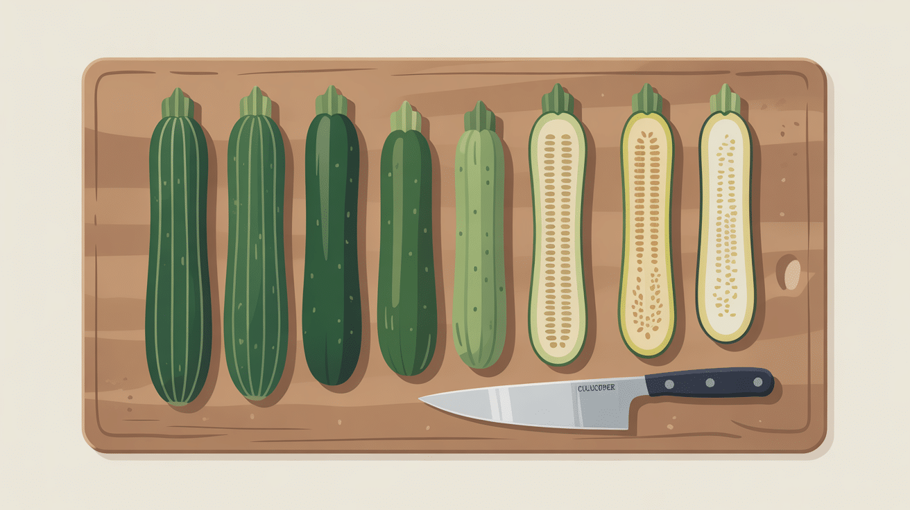 poid moyen d'une courgette maturité