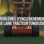 problème enclenchement lame tracteur tondeuse sur pelouse